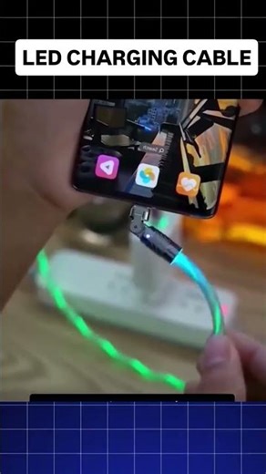 LED CHARGING CABLE ⚡GLOW IN DARK.FAST CHARGING USB CABE 2025
