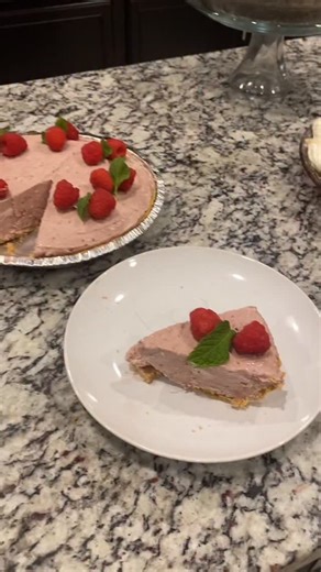 Stephenie on Instagram: "This Frozen Raspberry Cream Pie is the easiest make-ahead dessert—no homemade crust required! 🥧✨ I love a good from-scratch graham cracker crust, but if you’re in a hurry, a store-bought one works beautifully. In the video I show how I brush the premade crust with a quick egg wash and bake it for just 5 minutes to give it that homemade feel. The filling is creamy, fruity, and so refreshing straight from the freezer. Make it the day before, freeze overnight, and pull it 