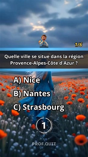Quiz Géographie : Villes et Régions de France ! 🇫🇷 Teste tes connaissances sur l'appartenance régionale des villes françaises ! 🏙️ Centre-Val de Loire, Bretagne, Occitanie... Identifie dans quelle région administrative se situent ces communes de l'Hexagone sur profquiz.fr ! 🗺️ #Quiz #Géographie #Villes #Régions #ProfQuiz #Connaissances #Challenge #France | Prof Quiz