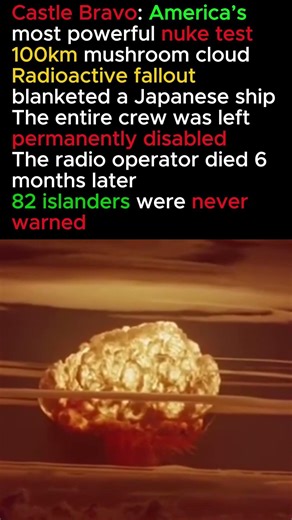 America’s most powerful nuke test! 🔥#history #historyfacts #nuclearbomb