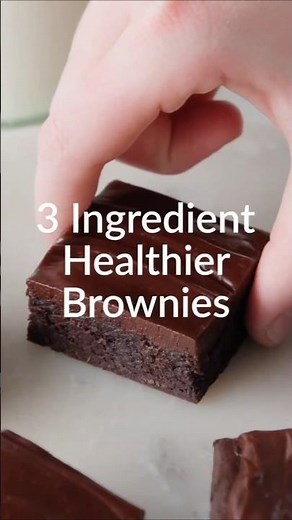 3 Ingredient Healthier Brownies