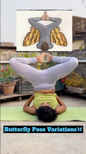 Butterfly pose Variations🦋 #yoga #motivation #yogaskills #yogaasanas #trending #yogaexercises