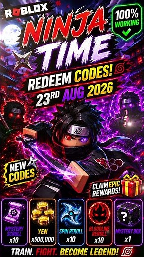 ALL NEW Ninja Time Codes | Ninja Time Redeem Codes 2026