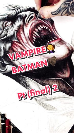 Vampire Batman Drawing Tutorial Final Part
