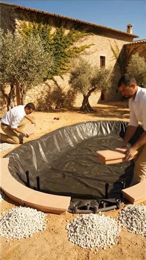 Building a Half Moon Koi Pond from Scratch 🏡