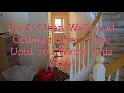 How To: Cleaning Walls, Ceilings And Basetrim After Fire/Smoke Damage
