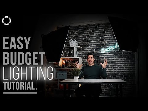 How To LIGHT Your VIDEOS with 3 Point Lighting (on a budget)