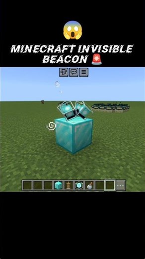 MINECRAFT INVISIBLE BEACON #minecraft #shorts