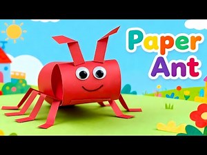EASY Paper Ant Craft for Kids | Simple DIY Insect Project Tutorial (Step-by-Step)