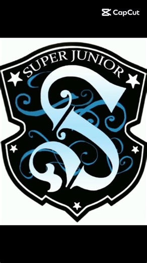 SUPER JUNIOR: group picture along with their logo.#leeteuk #heechul#yesung#sungmin #siwon#eunhyuk