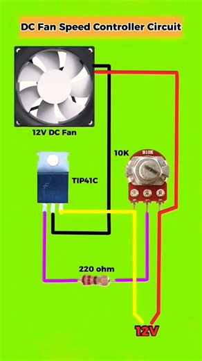 DC | fan | speed | control | circuit | diagram | connection #electrical #sinceproject ##fyp