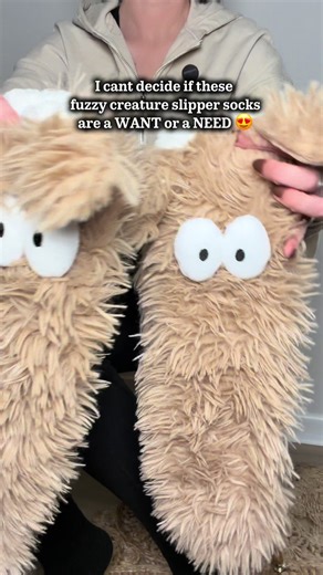 Fuzzy Creature Slipper Socks: Cozy and Ridiculous Fun