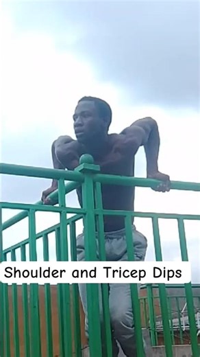 SHOULDER AND TRICEP DIPS.