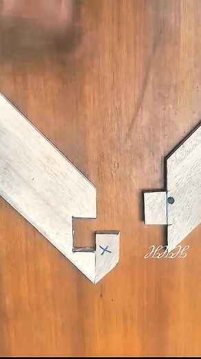 Measuring the merge with the locking box #tips #trick #art #woodworking #carpenter | Apandi