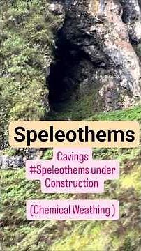 Understanding Speleothems formation #caves #weathering #thegeoecologist #shorts