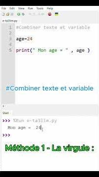 Maîtrise l'affichage Python