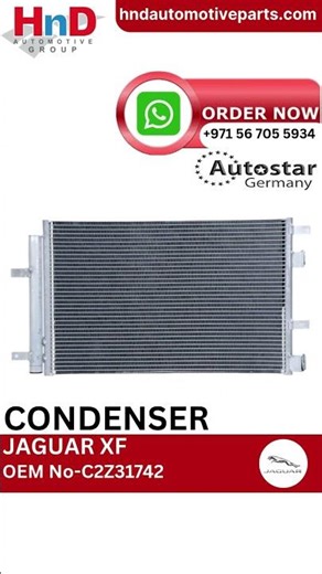 Autostar Germany CONDENSER For JAGUAR XF C2Z31742 #jaguar