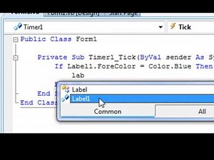 Flashing Labels In Visual Basic