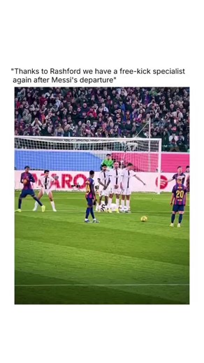 Football Gallery 🎬 on Instagram: "The post celebrates Marcus Rashford's curling free-kick attempt in FC Barcelona's 3-0 La Liga victory over Mallorca on 7 February 2026, which nearly resulted in a goal during first-half stoppage time, drawing comparisons to Lionel Messi's set-piece prowess after his 2021 departure. Rashford, on loan from Manchester United since late 2025, has revitalised his career at Barcelona, scoring the club's first free-kick goal at Camp Nou since Messi—against Copenhagen