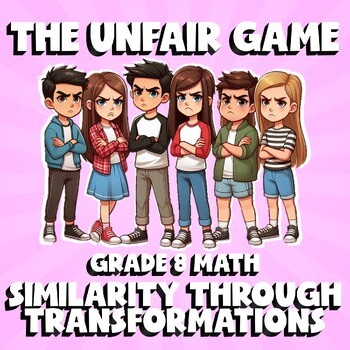 Similarity Through Transformations THE UNFAIR GAME - No Prep Grade 8 Math Review
