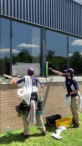 Removing Hard water stains #windowcleaning #powerwashing