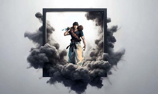 Jujutsu Kaisen - Toji Fushiguro Smoke Frame Live Wallpaper