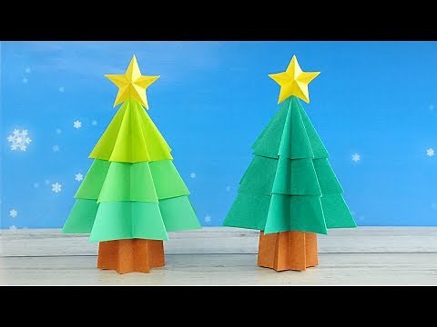 [Origami craft]3D Christmas tree