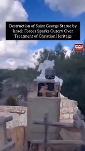 Timothy Rudolph - Destruction of Saint George Statue by Israeli Forces Sparks Outcry Over Treatment of Christian Heritage The "only democracy in the Middle East" bulldozed a Christian saint. This is what happens when religious fanatics get a state and an army: every faith becomes their enemy. | Australians for Assange