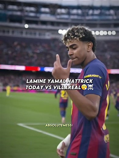 Lamine Yamal Hattrick Today VS Villareal☠️😮‍💨 | #lamineyamalgoaltoday #barcelonavsvillareal #edit #yamalhattrick #yamalvsvillareal