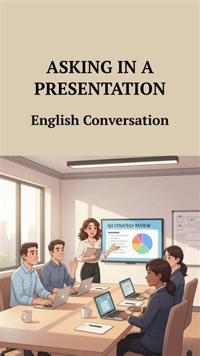 Asking in a Presentation - English Conversation #Shorts
