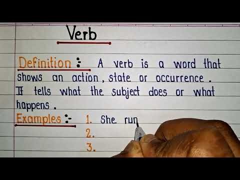 Explanation of Verb with Examples || Define Verb || Examples of Verb || Verb in English Grammar ||
