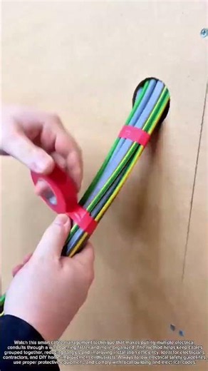 Cable Pulling Hack #Electrical #DIY