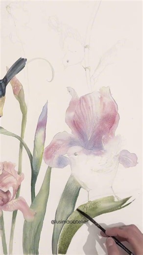 Pintura Botânica em Aquarela