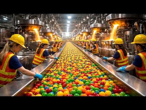 Inside the Candy Factory – How Millions of Colorful Candies Are Made Every Day