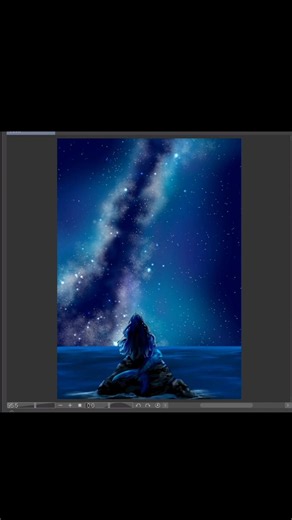 ＃星空＃人魚＃CLIP STUDIO PAINT PRO＃デジタルイラスト＃イラストメイキング＃イラスト動画＃描き方