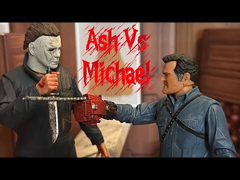 Ash Williams Vs Michael Myers (Stop Motion)