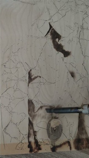 Woodburning Art: Creating a Cracked Marble Portrait
