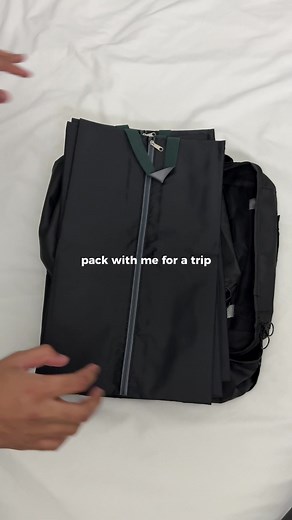 Packing for my first brand trip 🚗 #asmr #asmrpacking #packing #traveltok #howtopack #luggage #packwithme