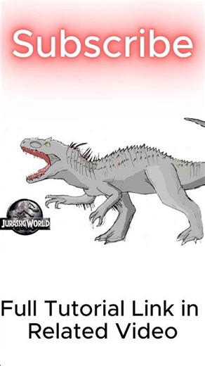 How To Draw The Indominus Rex #drawing #drawingdinosaurs #art