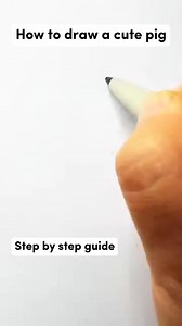 Easy tricks to draw a cute pig #artwork #drawingideas #reelsvideo #fbreels | Monica Aguilar