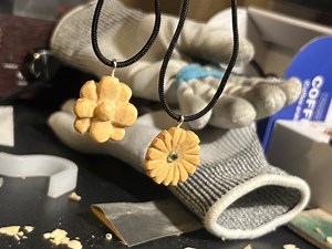 Handmade Flower Pendant - Etsy