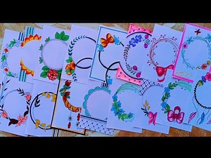 50 CIRCLE ⭕ DESIGNS/ PROJECT WORK DESIGNS/ ASSIGNMENT FRONT PAGE DESIGN /SIDE BORDER DESIGN #143