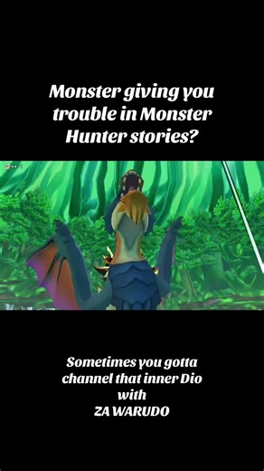 Go ahead and hit them with that ZA WARUDO, Gycerops. #monsterhunterstories