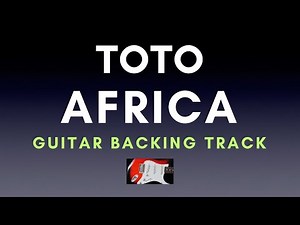 Toto - Africa | Guitar Backing Track Instrumental With Lyrics 🎸