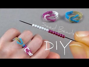 Love Knot Beaded Ring: Easy Beaded Ring Tutorial