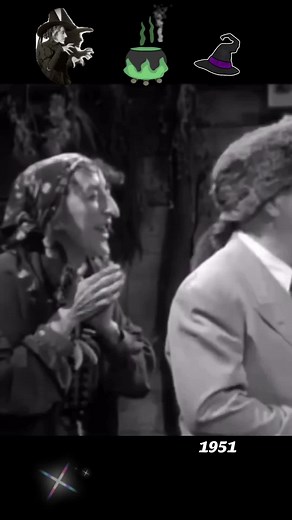 1951..Sticking It To Each Other..The Famous Wicked Witch Of The West Margaret Hamilton & Lou Costello..#foryou #watchtillend #😂😂😂 #famous #witch #laugh #nostalgia #tv #show #short #clip #tik_tok #fyp