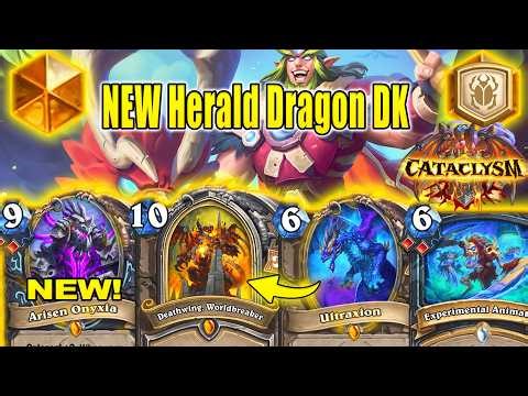 NEW Herald Dragon DK 1.0 Deck Is The Best To Craft Right Now At Expansion CATACLYSM | Hearthstone