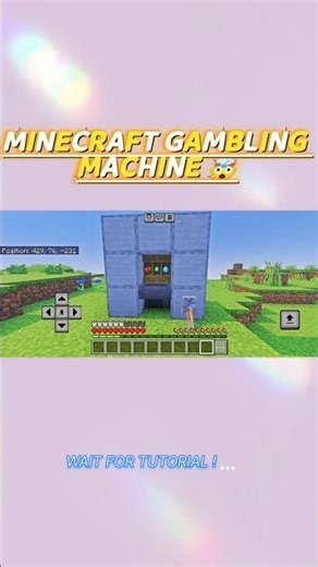 MINECRAFT GAMBLING MACHINE 🤯.#minecraft #gaming #redstone
