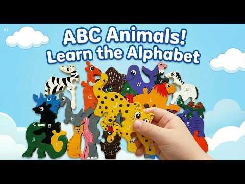 Big Animal Alphabet Adventure! 🦓 A to Z Phonics for Toddlers 🦁 Can You Find the Letter A?