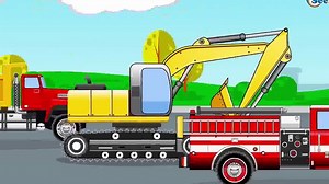 Der Bagger und Der Lastwagen | Cartoon für Kinder | Animierter Zeichentrick | Kinderfilm d